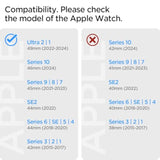 Spigen Lite Fit Ultra Strap Designed for Apple Watch Band Compatible with Ultra 2/1 49mm, Series 10 46mm, 9/8/7 45mm, SE2/SE/6/5/4 44mm, 3/2/1 42mm Nylon Solo Loop - Black