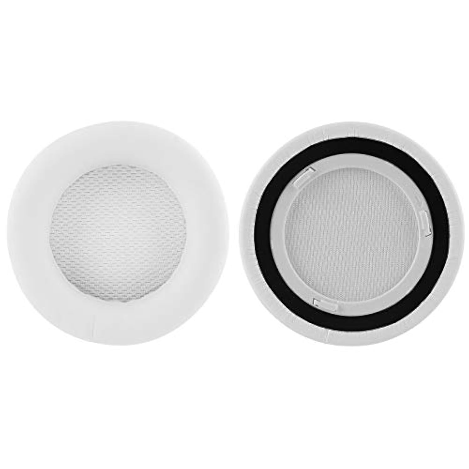 Geekria QuickFit Replacement Ear Pads for Corsair VirtuosoRGB/VirtuosoWirelessSE/VirtuosoWirelessXT Headphones Ear Cushions, Headset Earpads, Repair Parts (White)