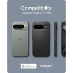 Spigen Liquid Air Designed For Pixel 9 Case/Pixel 9 Pro Case (2024) [Hard Shell] [-Grade Protection] - Matte Black