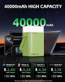 Portable Charger Power Bank, 65W Fast Charging 40000mAh Large Capacity Battery Pack with Digital Display & LED Ambient Light, Compatible with Laptop,