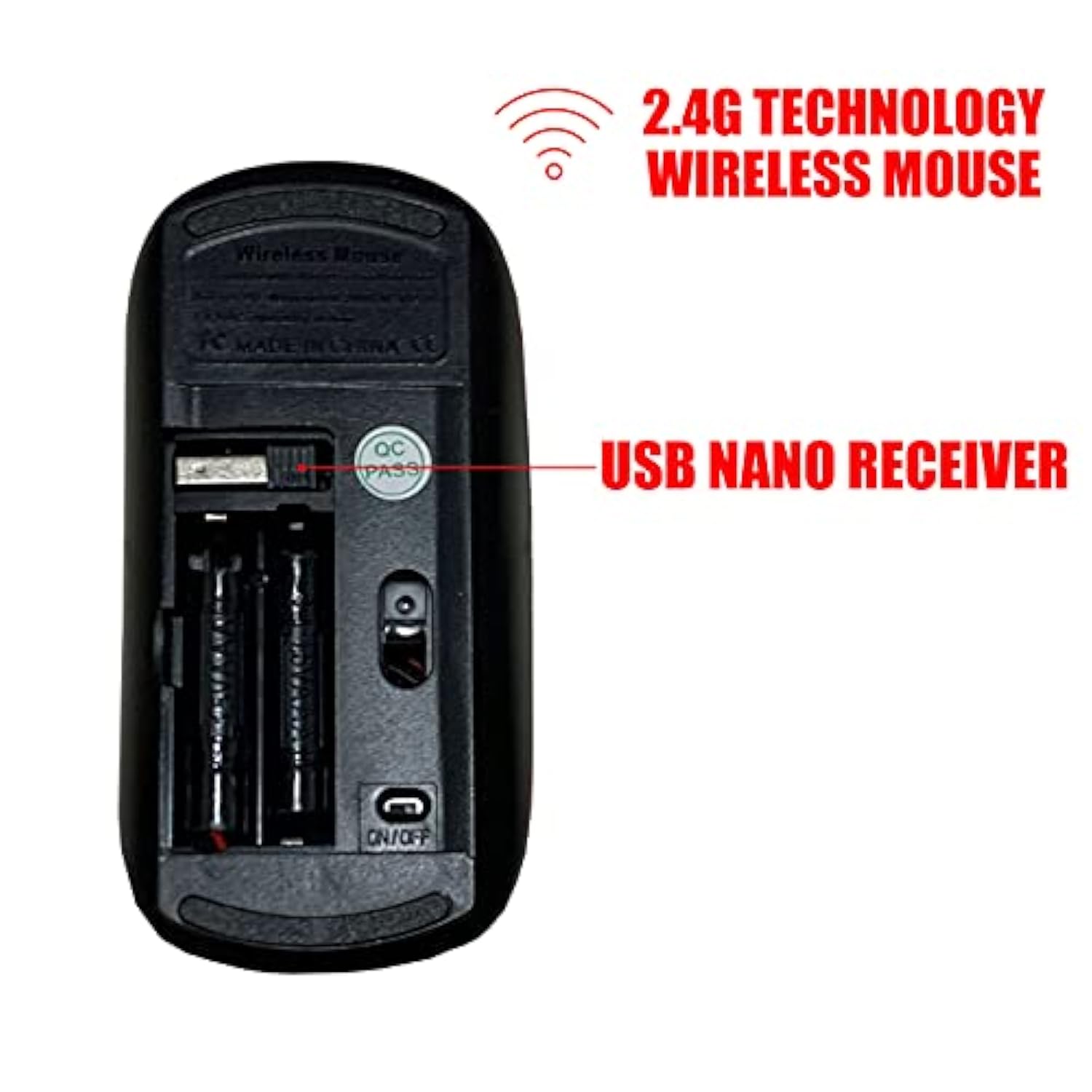 2.4G Wireless Mouse With Cute Pattern Design For All Laptops And Desktops With Nano Receiver - Funny Sloth On Tree Rose Lily Daisy Sunflower
