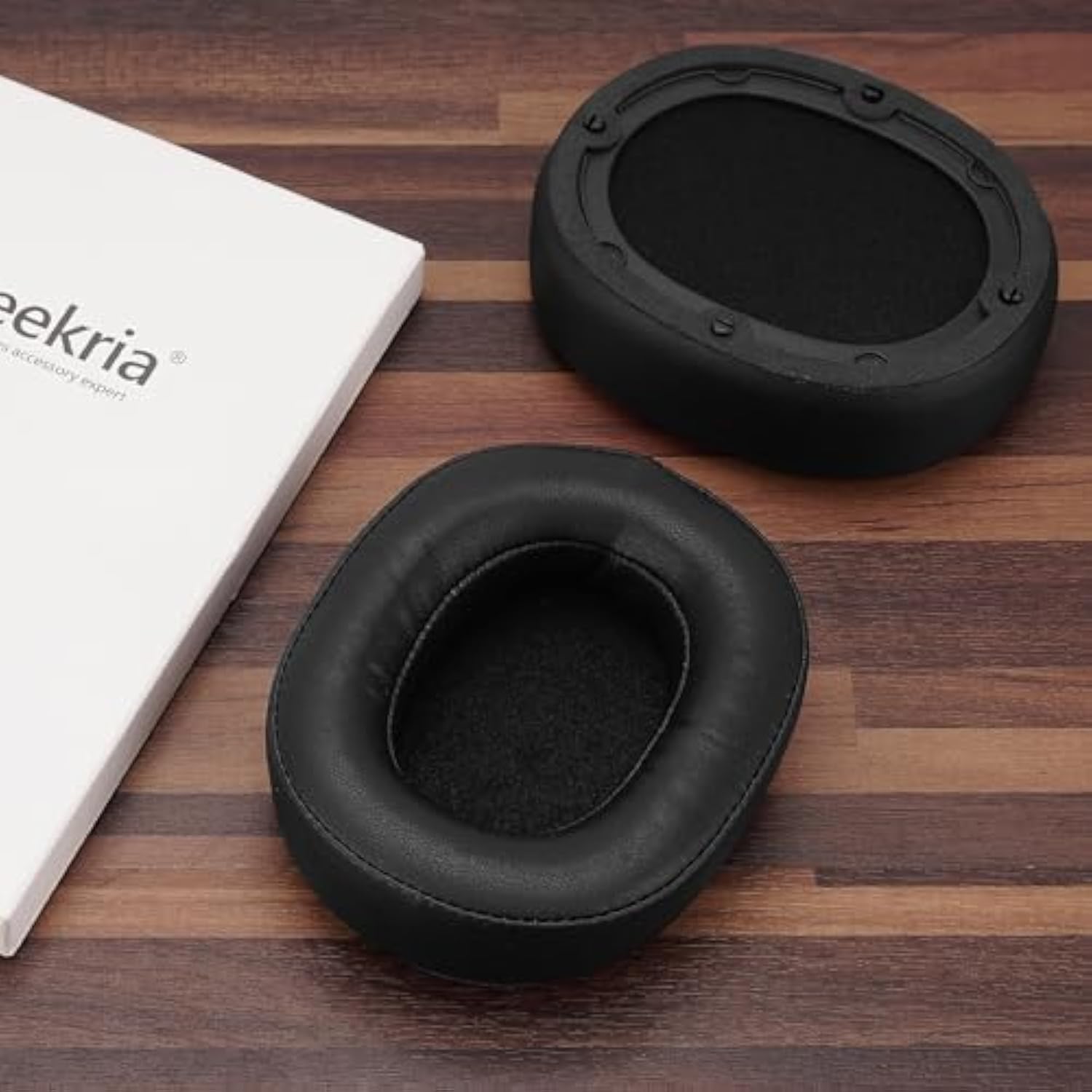 Geekria QuickFit Replacement Ear Pads for COWIN SE7/SE7 PRO Headphones, Ear Cushions, Repair Parts (Black)