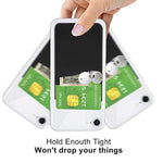 Phone Wallet, Card Holder For Back Of Phone Stick On Phone Cases Great Storage Compatible For Iphone/Android/Samsung Galaxy Pack Of 5