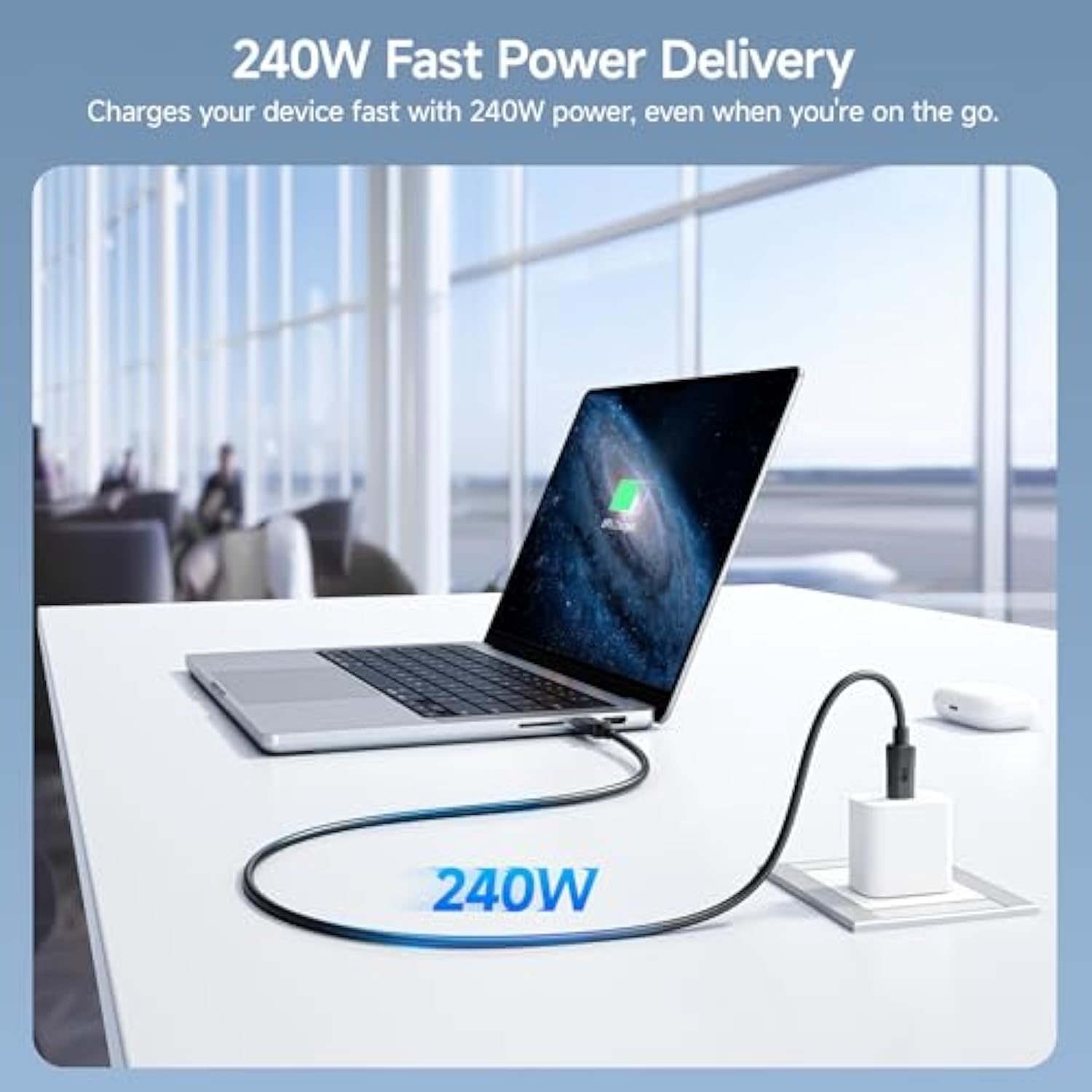 Cable Matters 10Gbps USB C to USB C Monitor Cable 3 ft / 0.9m with 4K 120Hz &