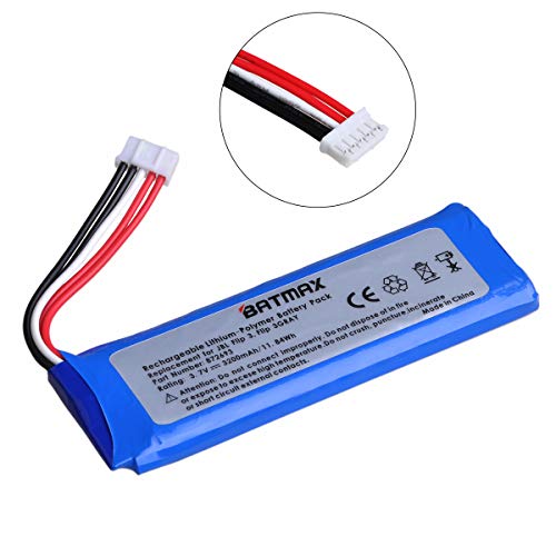 High Capacity 3200mAh Battery + Tools for JBL Flip 3 JBLFLIP3GRAY Portable Bluetooth Speaker fits JBL GSP872693,P763098 03