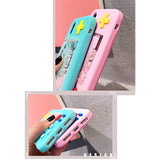 Squishy 3D Cartoon Game Shape Case Compatible With Iphone 16, Creative Liquid Stars Funny Play Case Soft Rubber Protective Cover (Blue, Iphone 16)