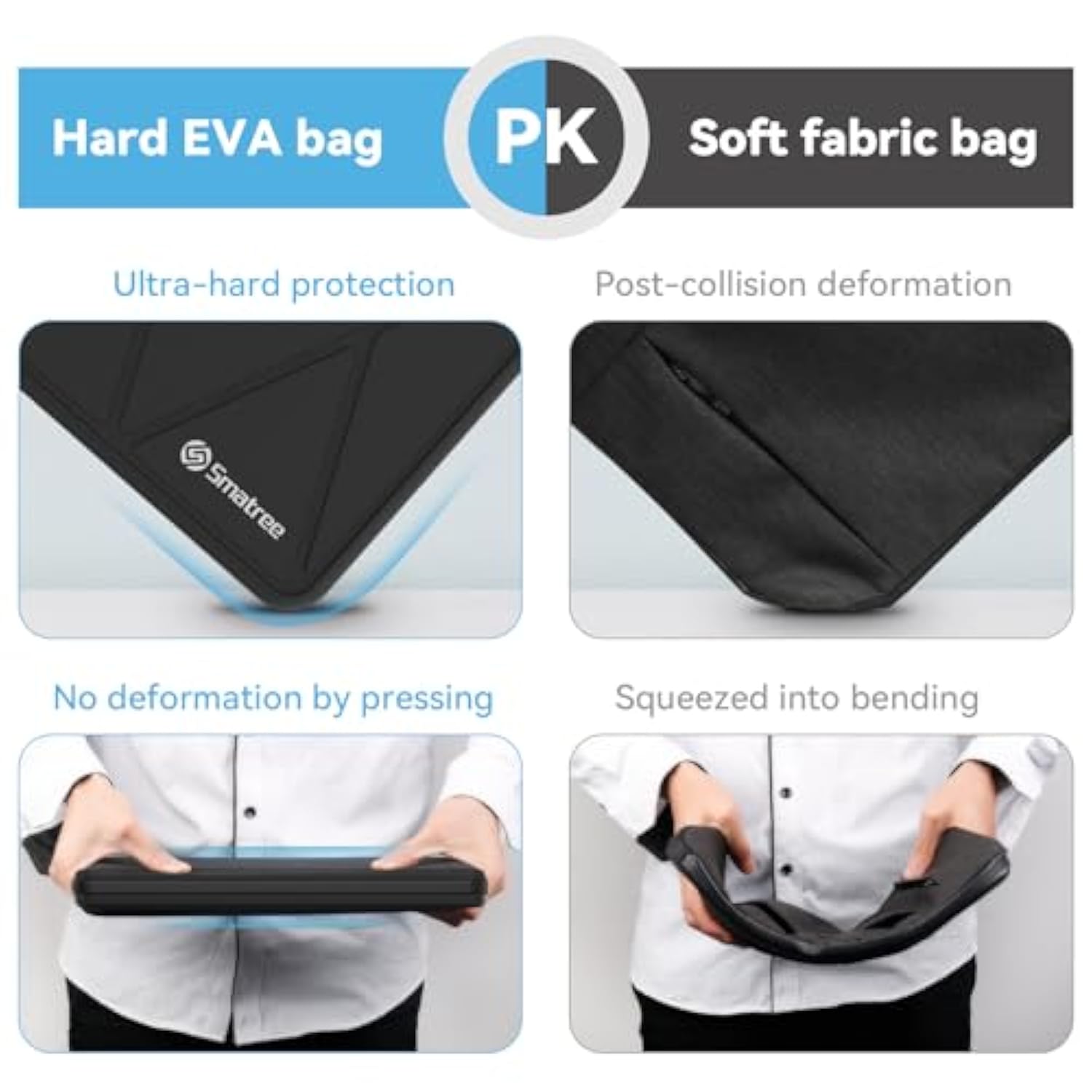 Smatree Hard EVA Protective Sleeve Case Compatible for 15.6 inch Razer Blade 15 2022/2023 Laptop and Anti-Shock Notebook Bag (X8275)