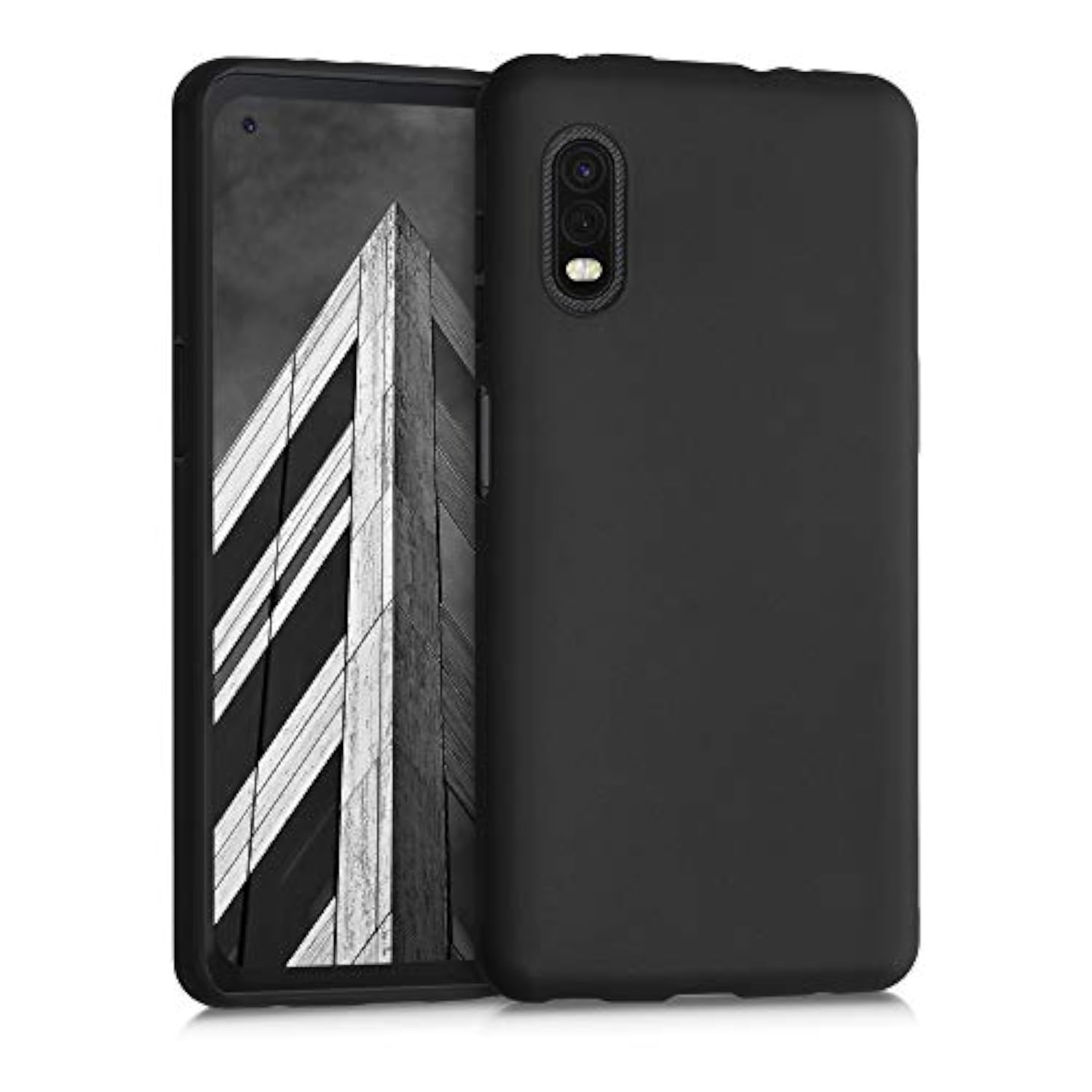 Samsung Galaxy Xcover Pro Case Compatible with kwmobile - Soft Slim Protective TPU Silicone Cover in Black Matte