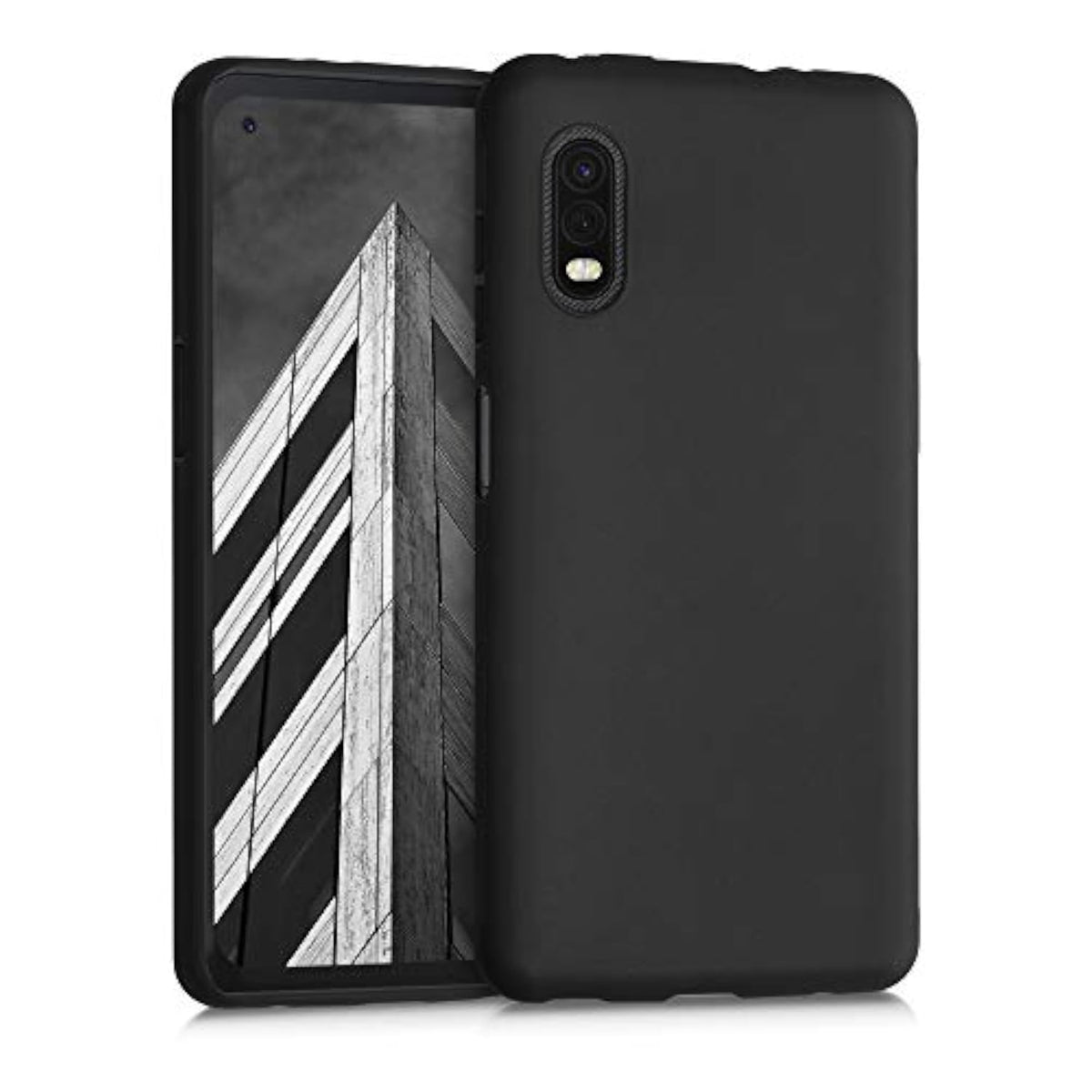 Samsung Galaxy Xcover Pro Case Compatible with kwmobile - Soft Slim Protective TPU Silicone Cover in Black Matte