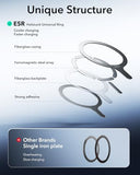 ESR for MagSafe Sticker 360, MagSafe Ring, 2 Pack Magnetic Ring, Universal Magnetic Wireless Charger Conversion Kit for iPhone
