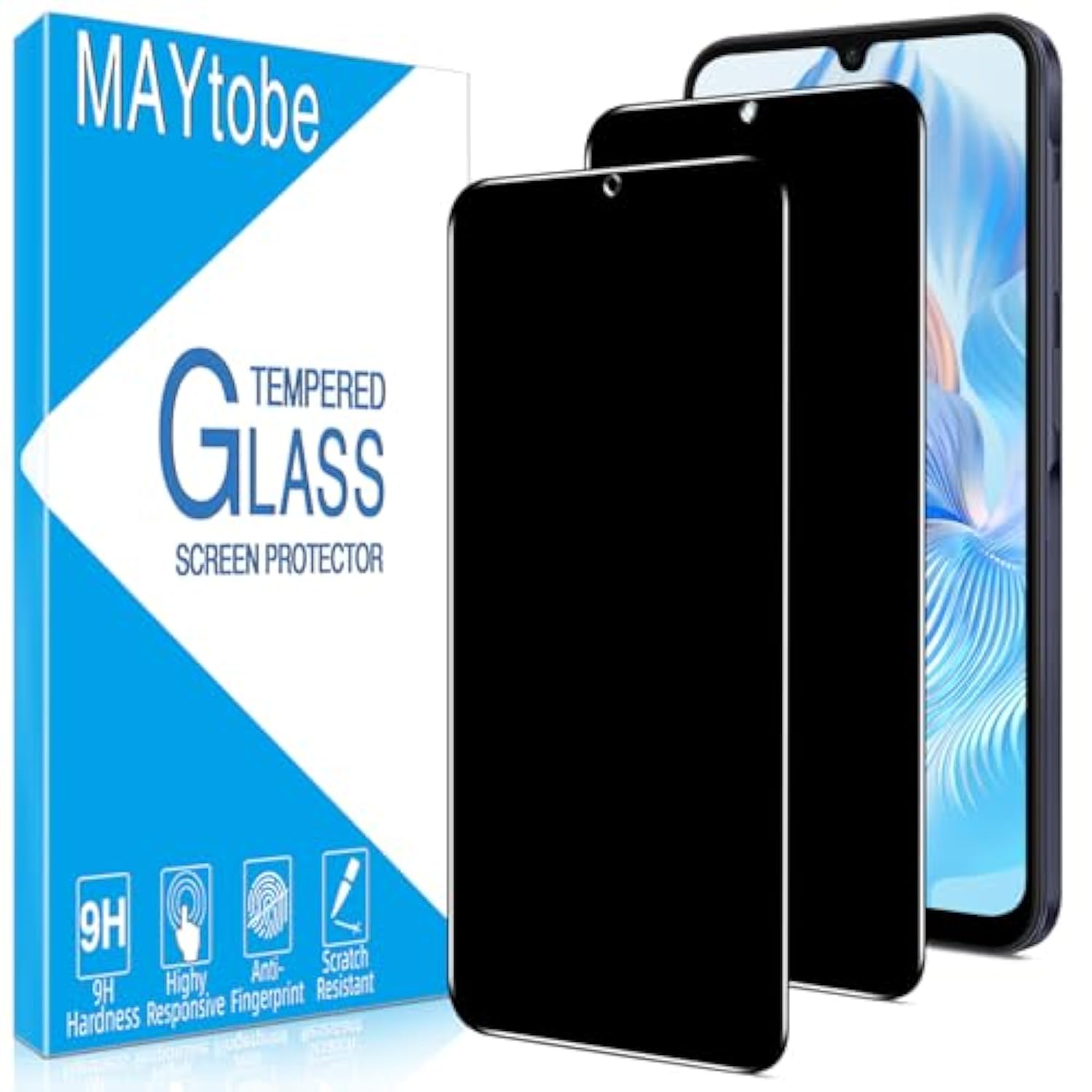 [2-Pack Privacy Screen Protector Designed For Samsung Galaxy A26 5G Tempered Glass, No Bubbles, Anti Scratch, Easy To Install