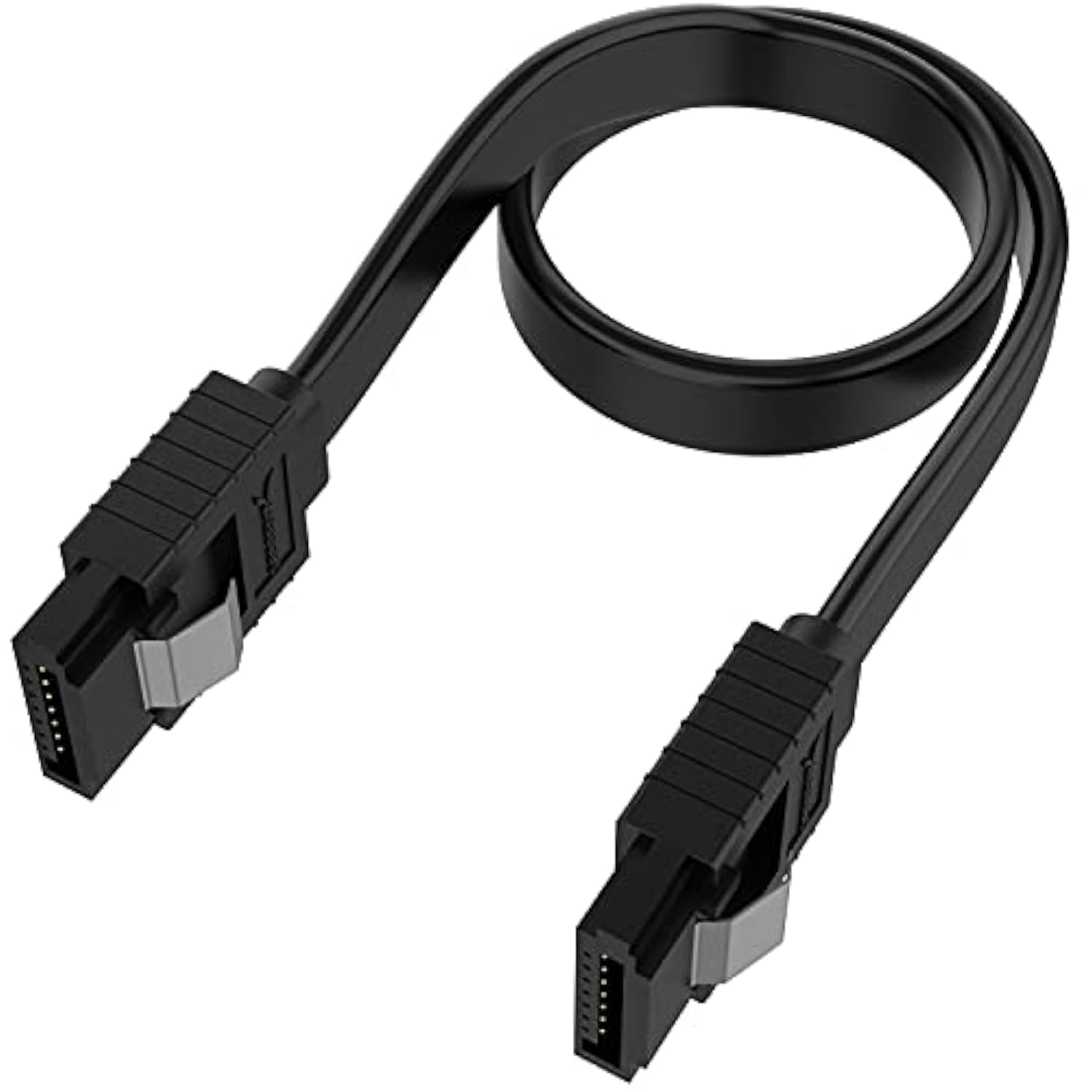 SABRENT SATA III (6 Gbit/s) Straight Data Cable with Locking Latch for HDD/SSD
