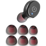 Silicone Ear Tips For Tozo T10, Replacement Eartips Earbuds Earpads (Gray,S/M/L)