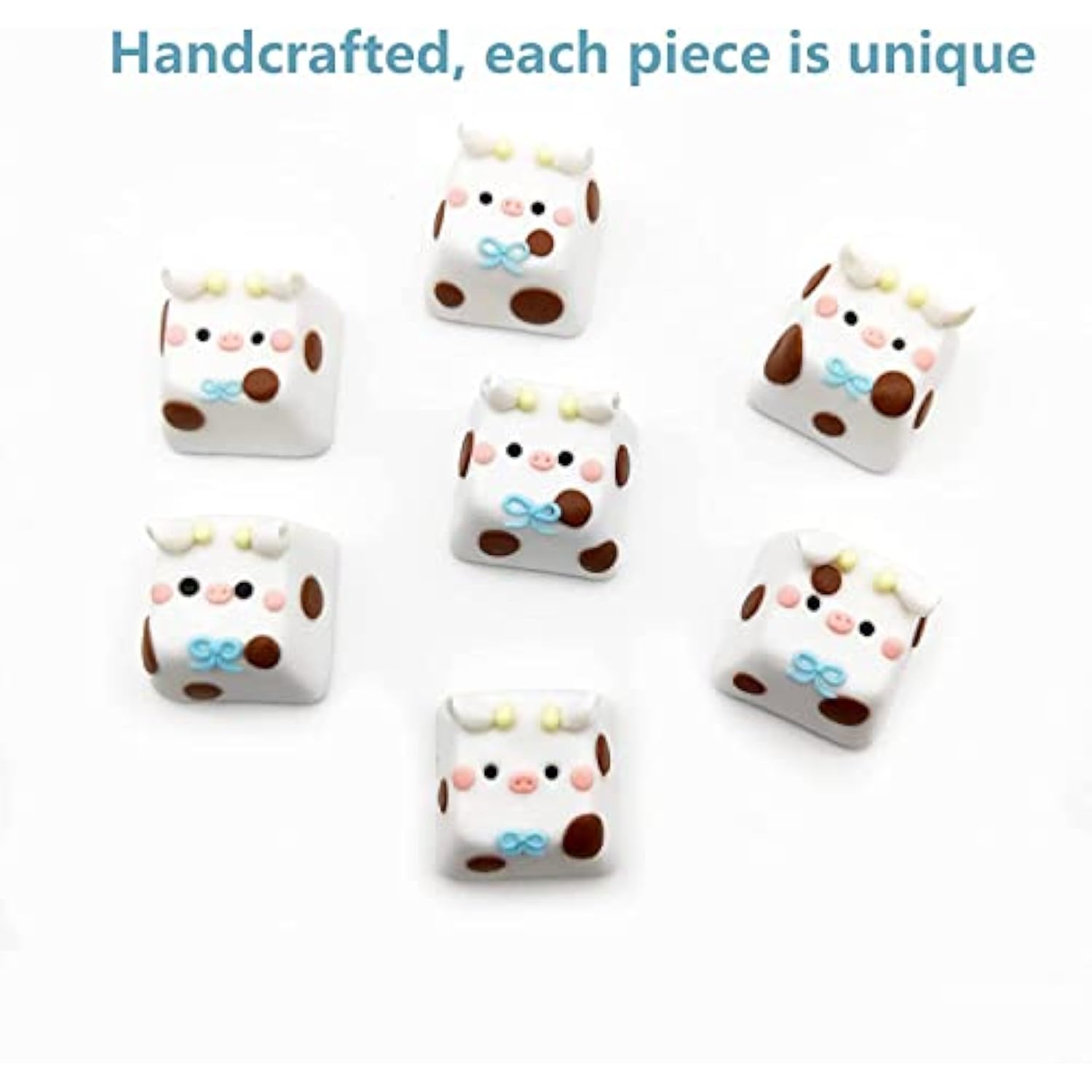 Handmade Cartoon Calf Keycaps Cute Pbt Base For Esc Key, Mechanical Keyboard K