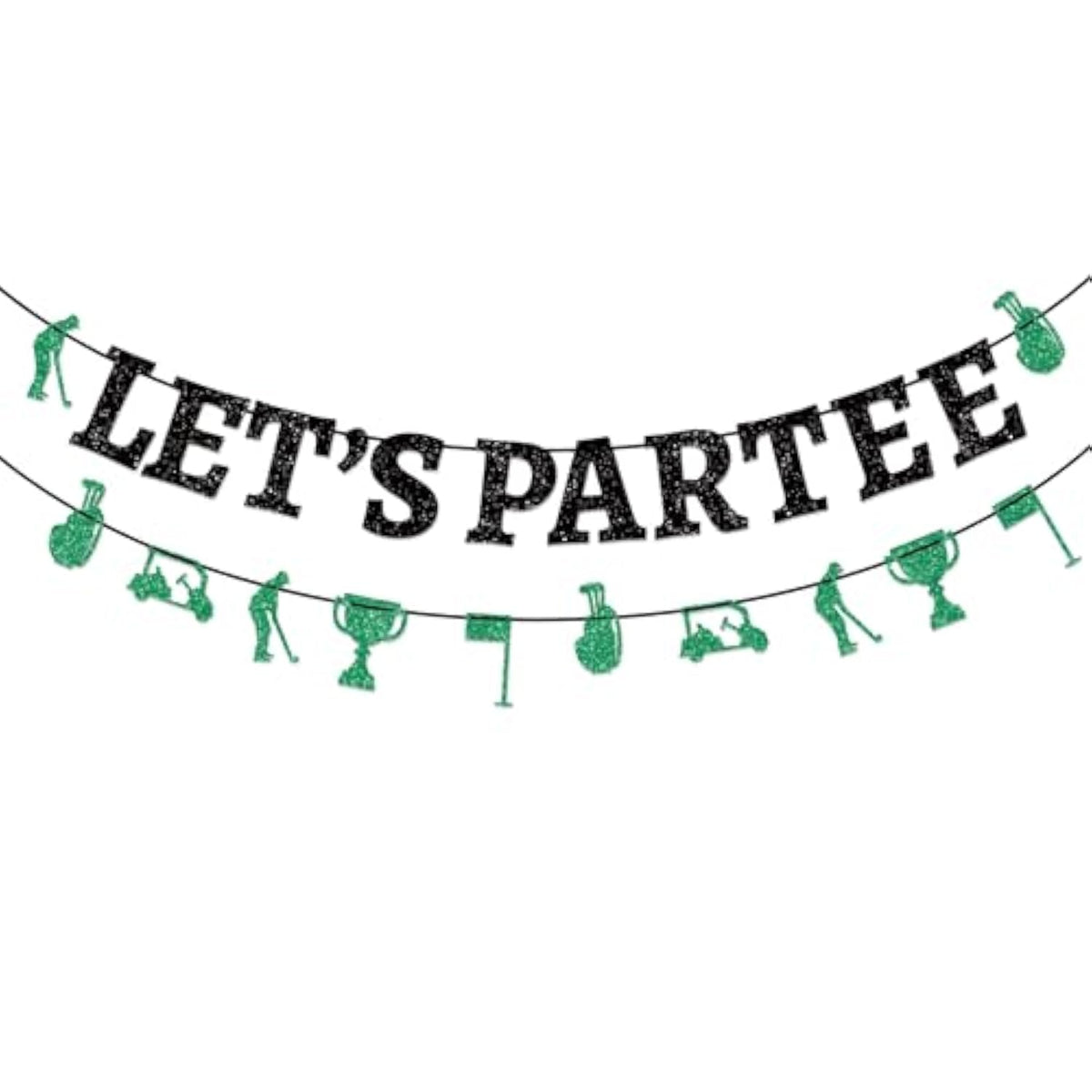 Golf Birthday Banner Let'S Partee Golf Themed Party Decorations Golfs Party Supplies For Lets Partee Banner Golfs Happy Birthday Adults Kids Baby Shower Hanging Swril Decor