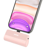 Portable Charger For Iphone,3500Mah Ultra-Compact Small Power Bank Compatible With Iphone 6/7/8/Se/11/Xr/12/12 Pro Max/13/13 Pro Max/14/14 Pro Max/14 Plus Series?Pink?