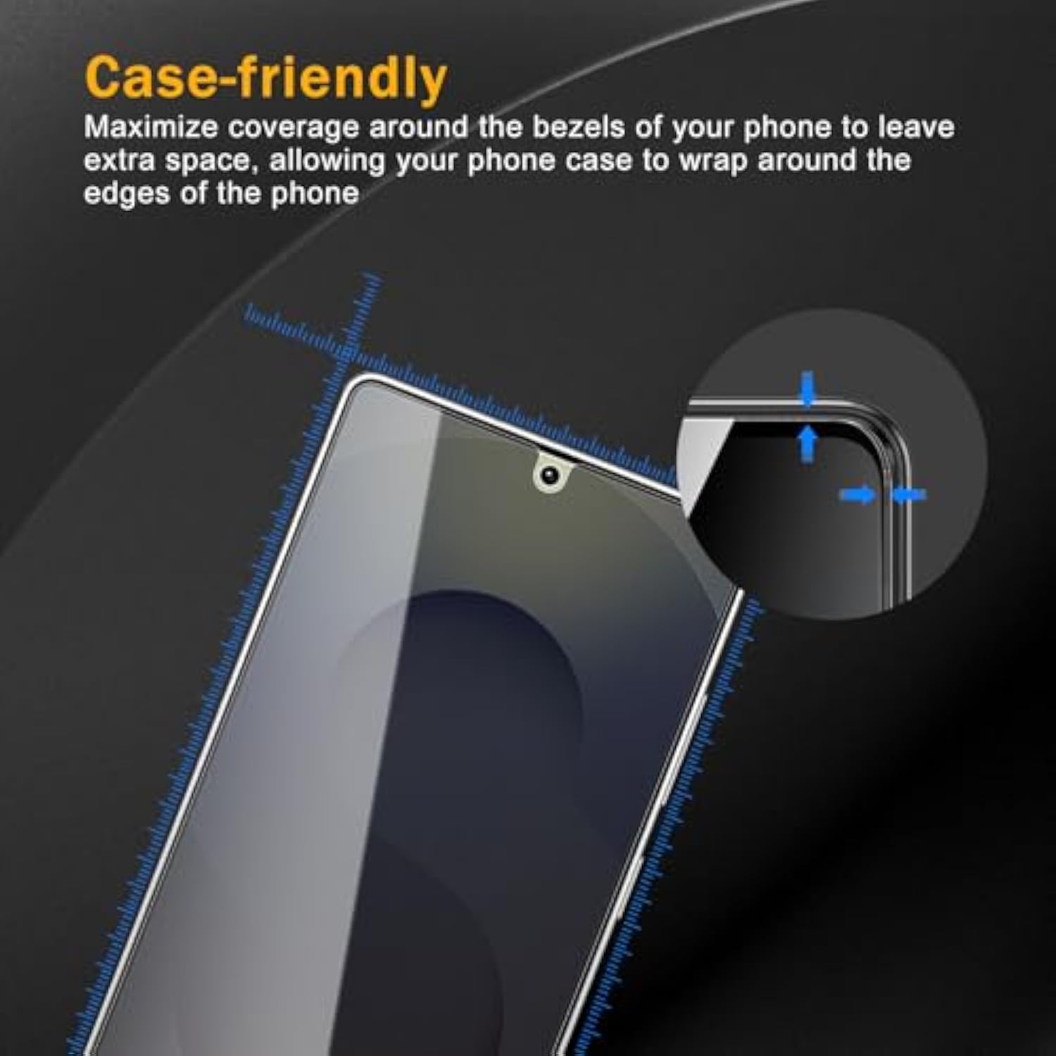 3 Pack Privacy Screen Protector For Samsung Galaxy S25 Ultra, Anti Spy Tempered Glass 9H Hardness, Black Protector Anti Spy, Bubble Free, Anti-Scratch