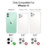 11 Wallet Case For Women, Men- Defender Credit Card Holder Cover With Hidden Mirror Three Layer Shockproof Heavy Duty Protection All-Round Armor Protective Case For 11 Mint