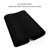 Large Gaming Mouse Pad Extended Mouse Mat Non-Slip Rubber Base Mousepad Big Desk Pad Keyboard Mat With Stitched Edge For Laptop Notebook Computer Desktop Pc Gamer Office & Home (23.5" X 11.8" Black)