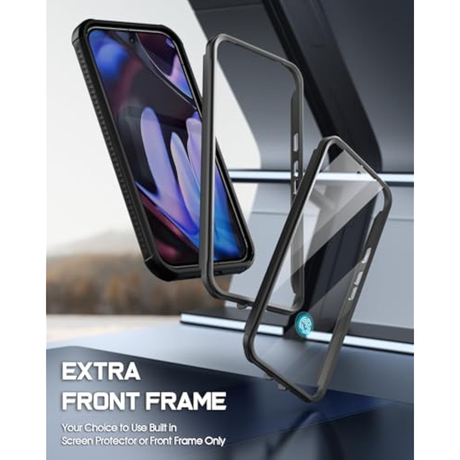 Pixel 9 Pro XL Case, MagSafe, Fingerprint ID, Shockproof, Clear, Screen Protector