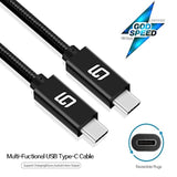 Usb C To Usb C Cable (10Gbps) Superspeed [Certified] Usb Type-C To Usb Type-C,