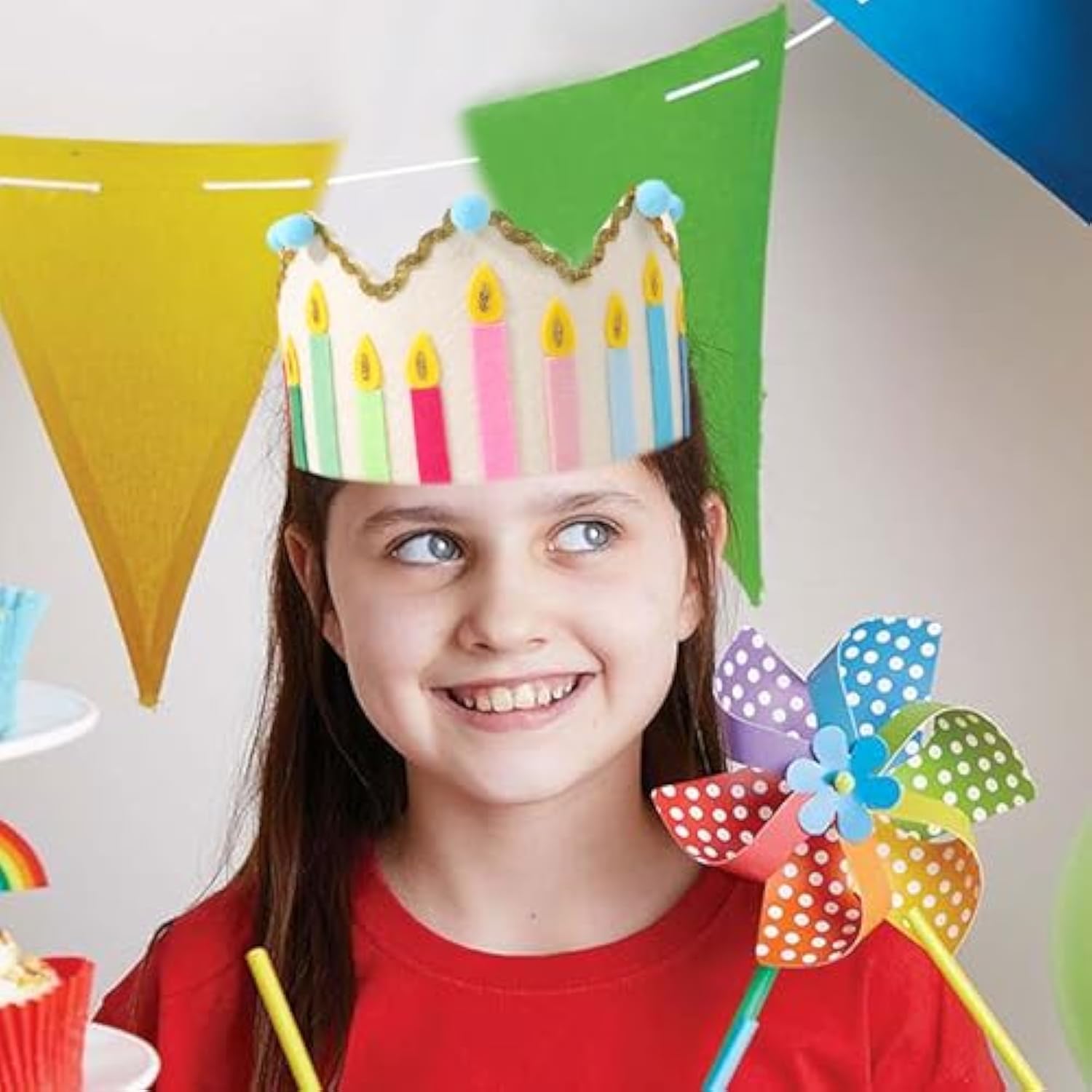 Customizable Felt Party Crown For Kids, Toddlers, Adults, Baby Girls - Photo Prop, Birthday Tradition