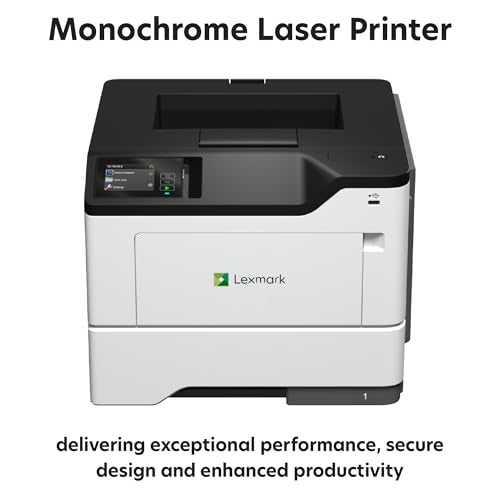 Ms631Dw Monochrome Laser, Duplex (2-Sided) Printing: Integrated Duplex, Print Speed: Up To 50 Ppm, Energy Star, 2.8 Inch (7.2 Cm) Color Touch Screen (38S0400)