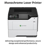 Ms631Dw Monochrome Laser, Duplex (2-Sided) Printing: Integrated Duplex, Print Speed: Up To 50 Ppm, Energy Star, 2.8 Inch (7.2 Cm) Color Touch Screen (38S0400)
