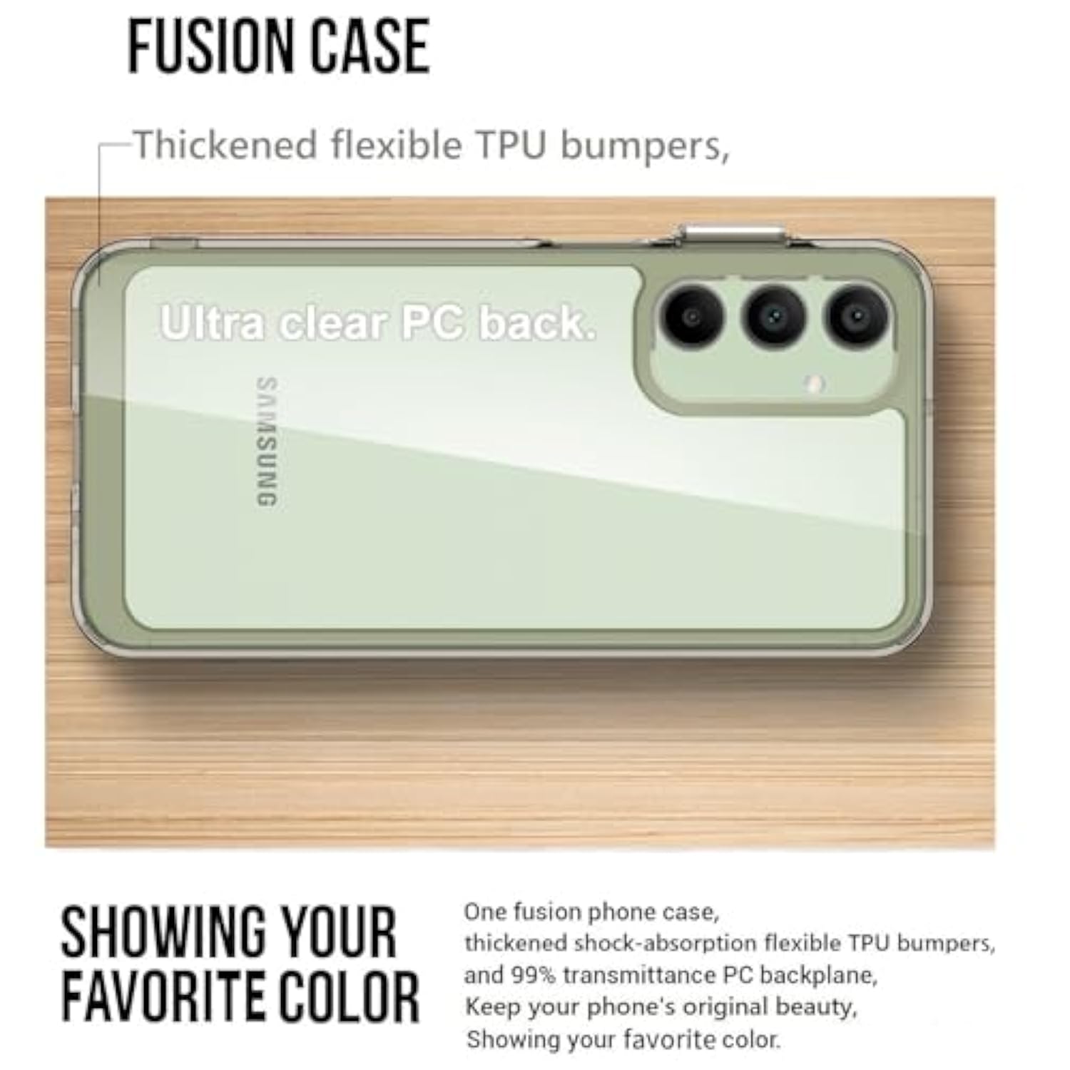 For Samsung Galaxy-A16-5G Phone Case: Military-Grade Shockproof Phone Cover With Tempered Glass Screen Protector, Anti-Scratch & Reinforced Bumpers - Crystal Clear