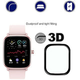 Screen Protector Foramazfit Gts 2 Mini, Easy To Install [3 Pack] 3D Curved Edge Anti-Scratch,Anti-Fingerprint Hd Ultra Shatterproof Flexible Protector Compatible With Amazfit Gts 2 Mini