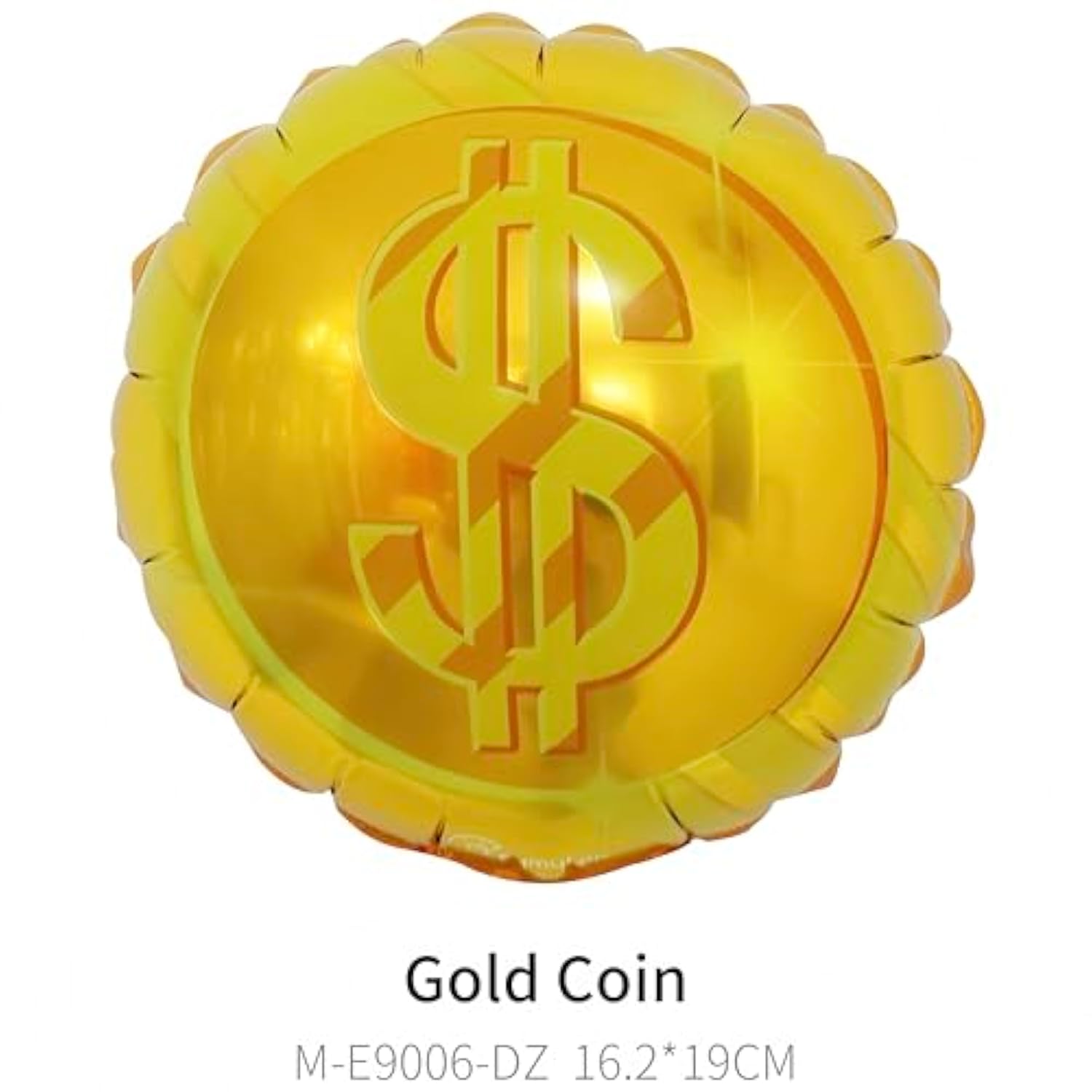 6Pcs Money Bag Foil Balloons Set/Dollar Party Balloons/Western Cowboy Party/Las Vegas Casino Party Gambling Game Decorations/Money Theme Birthday/Big Size Fake Money Reusable Balloons