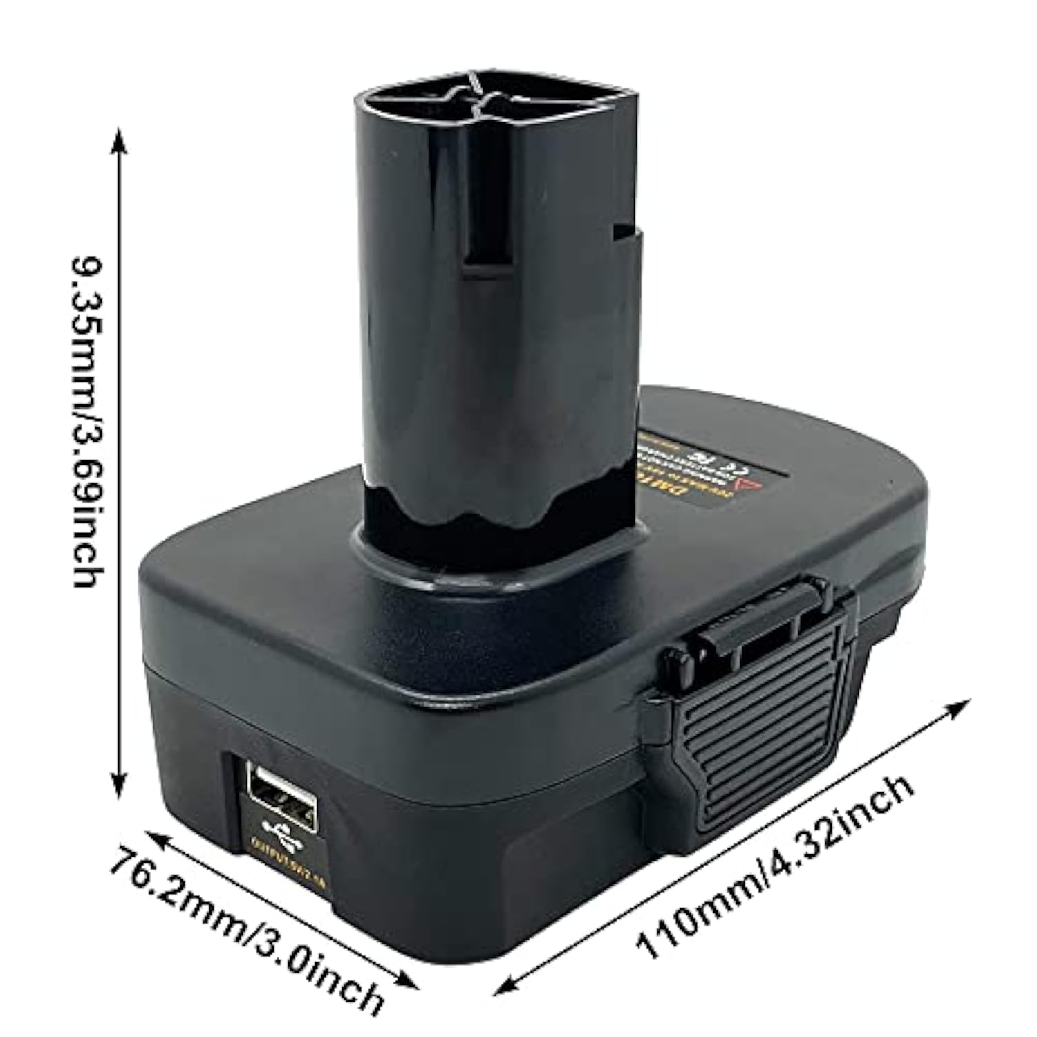 USB Battery Adapter to Use Dewalt 20V or Milwaukee 18V with Craftsman 19.2V