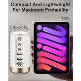 100W Usb C Charger For Multiple Devices,6-Port 30W Usb-C & 18W Usb Ports- Compact, Space-Saving Design Fast Charging Tower For Iphone, Galaxy,Pixel, Ipad, Watches,Home Office Use