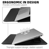 14 Inch Laptop Sleeve Case Pu Leather Case Compatible With New Macbook Pro 14 2021/ Huawei Matebook 14 2021/ Hp Chromebook 14'' / Dell Latitude 14/13.5'' Surface Laptop 3, Sleeve Pouch Black