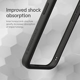 Bumper Case Compatible With [Iphone 14 Pro] | Crashguard Nx - Shock Absorbent Slim Design Protective Cover 3.5M / 11Ft Drop Protection - Black