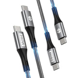 240W Usb C To Usb C Cable (3.3Ft, 2 Pack), Fast Charging Pd 3.1 [Compatible 14