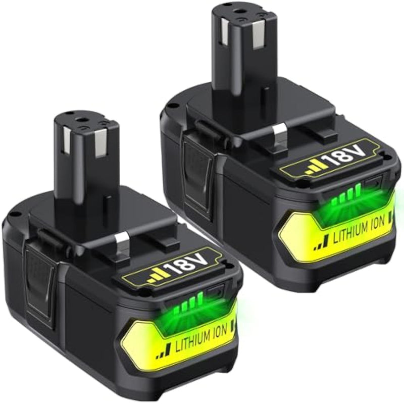 6.2Ah Replacement For Ryobi 18V Battery P102 P103 P108 P109 P189 P190 P122 18Volt One+ Lithium Batteries (2Pack)