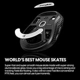 Superglide - Fastest And Smoothest Mouse Feet / Skates Made With Ultra Strong Flawless Glass Super Fast Smooth And Durable Sole For Pulsar Xlite Wireless / V2 & V2 Mini Wireless Gaming Mouse (White)