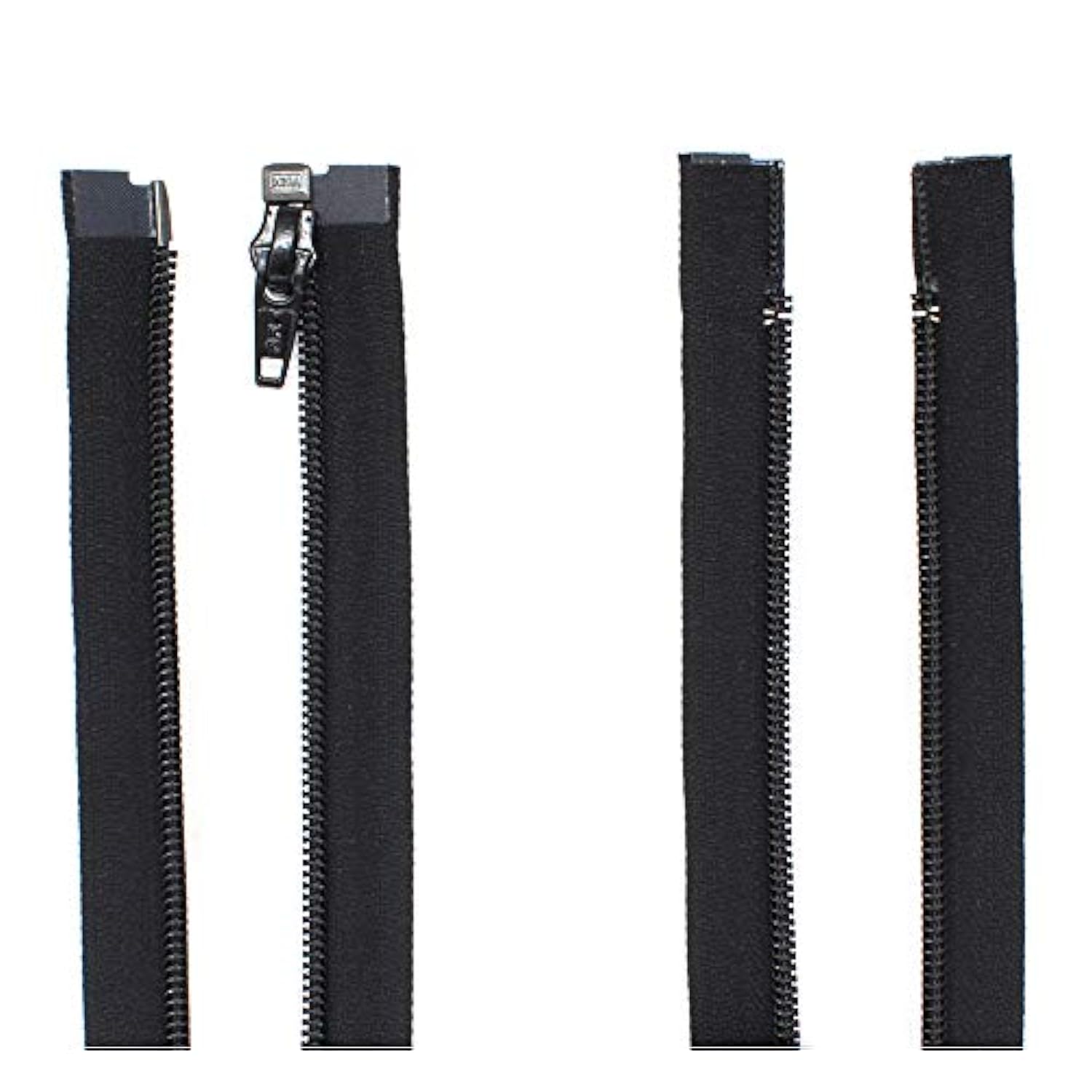 27" #5 Coil Black Separating Zipper