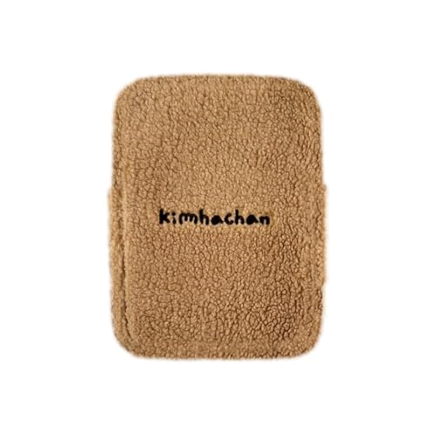 Pluffy Ha-Chan Tablet Pouch 11 Inch - Tablet Sleeve Kindle Pouch Bag Case 9 10 Inch E-Readers Embroidered Cute Character Puffy Korean Goods For Women (Brown)