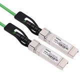 [Green Colored] 2M 10G Sfp+ Dac Twinax Cable, 10Gbase-Cu Sfp+ Copper Cable, Compatible For Cisco Sfp-H10Gb-Cu2M, Ubiquiti, Juniper, Mellanox, Mikrotik, Netgear, Supermicro, Open Source Switches
