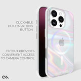 Case-Mate Soap Bubble iPhone 16 Pro Case [Compatible with MagSafe] - Stylish Phone Case with 12ft Drop Protection - Premium Magnetic Cover for iPhone 16 Pro - Iridescent