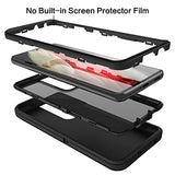 Case Compatible with Galaxy S21 Ultra Case, 3-Layer Super Full Heavy Duty Body Bumper Cover/Shock Protection/Dust Proof, Designed for  Galaxy