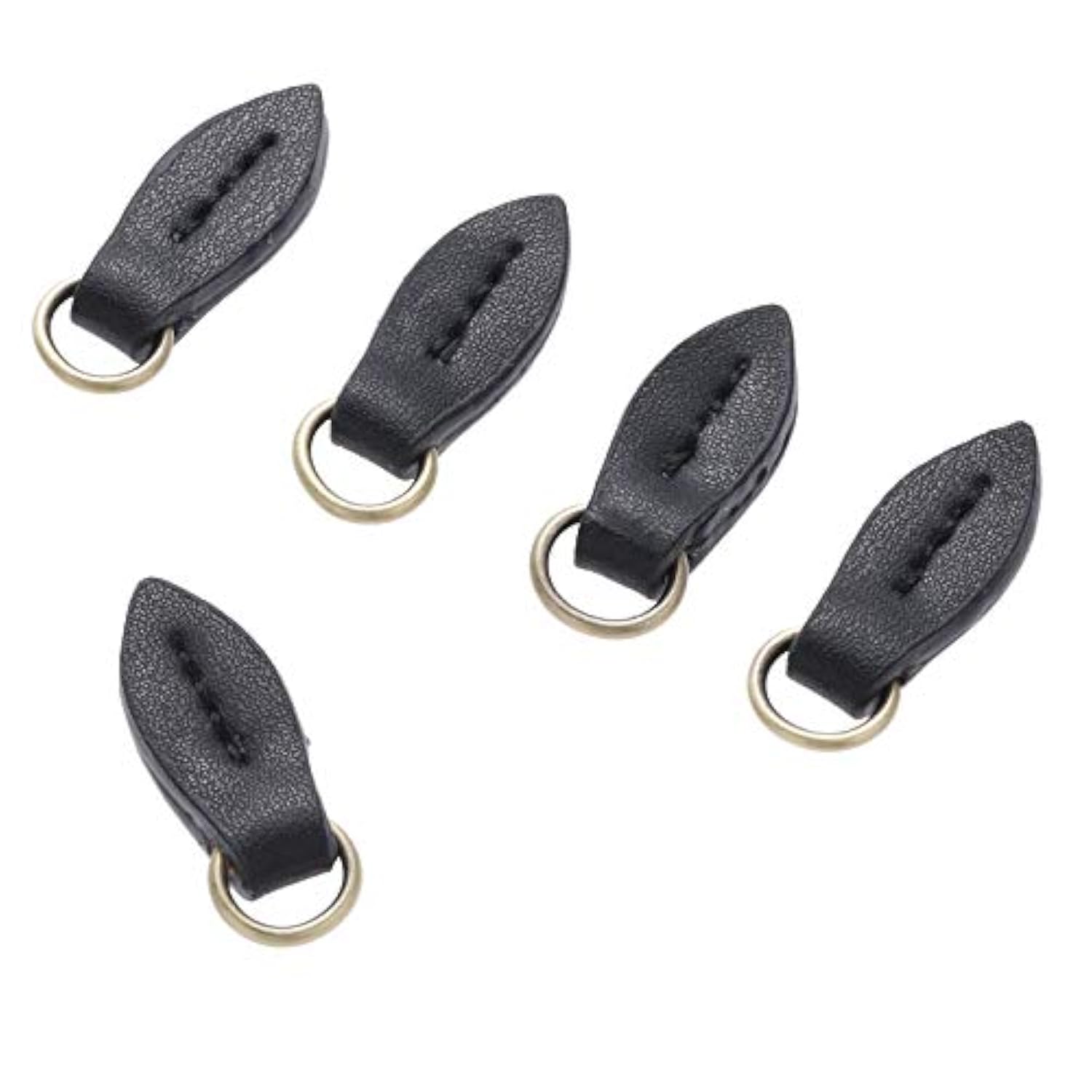 Leather Zip Puller Leaf Shape Leather Zipper Tags Fixer Pull Replaceme