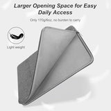Laptop Sleeve Case 13 13.3 14 Inch For Macbook Air 13-Inch/Macbook Pro 13/14 Inch, Water-Resistant Protective Portable Computer Cover Bag For Hp/Dell/Asus/Acer, Gray