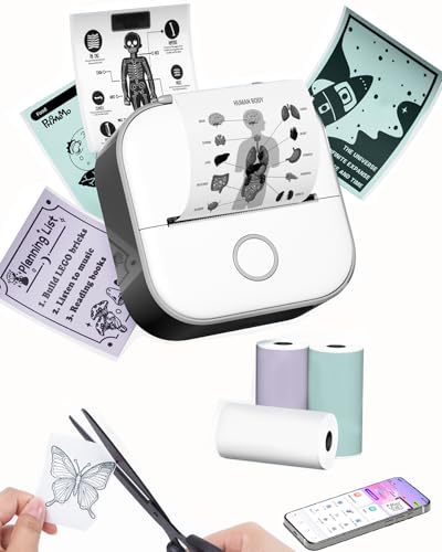 New-Gen T02 Mini Sticker Printer, Ai Generate Image, Portable Inkless Thermal Photo Printer For Diy Journaling, Memos & Photos, Pink