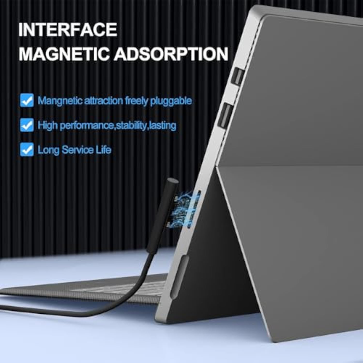 Surface Pro Charger 65W, Surface Laptop Charger For Microsoft Surface Pro 9/8/