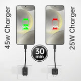 45W Samsung Usb C Super Fast Charger, 2 Pack Pd 3.0 Charging With 6Ft Cable For Samsung Galaxy S24 Ultra/S24 Plus/S24+/S23 Ultra/S23+/S22 Ultra/S22 Plus/S21/Note 20/Note10+