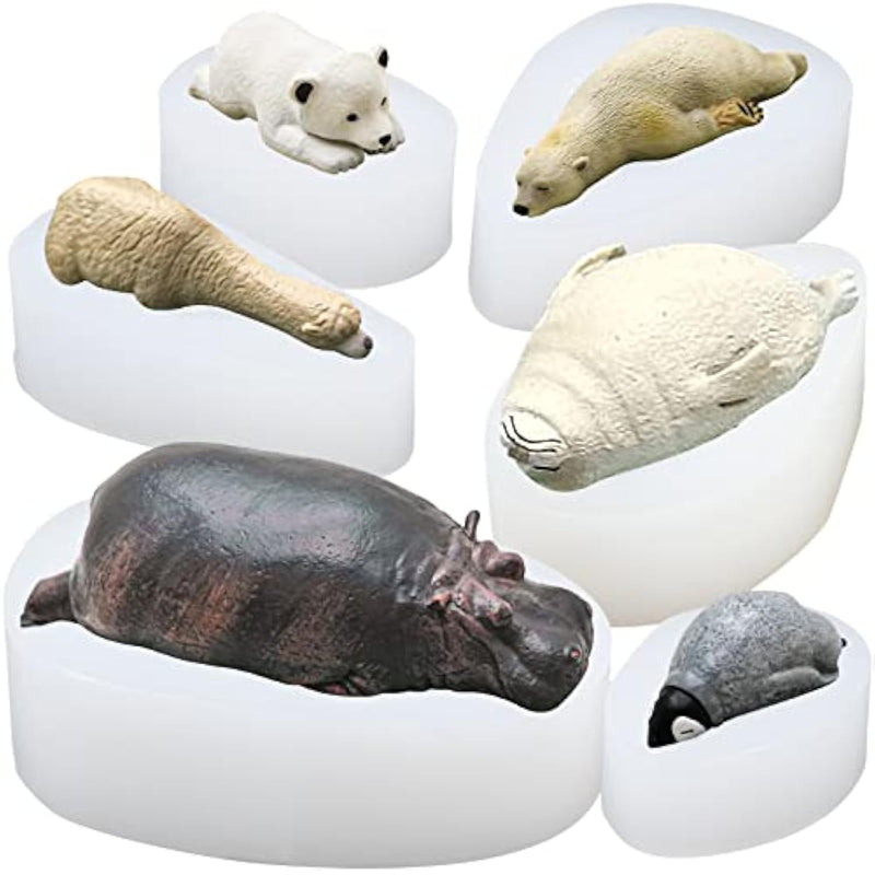 Sleeping Animal Resin Silicone Mold For Epoxy Casting, Jewelry Making, Polymer