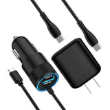 For Iphone 16E 17 Pro Max Air, Fast Car Phone Charger Adapter For Iphone 16E, 16, 16 Pro Max, 16 Pro, 16 Plus, 15 Series, Accessories Usb C Wall Charger With Car Adapter With 3Ft/6Ft Cable